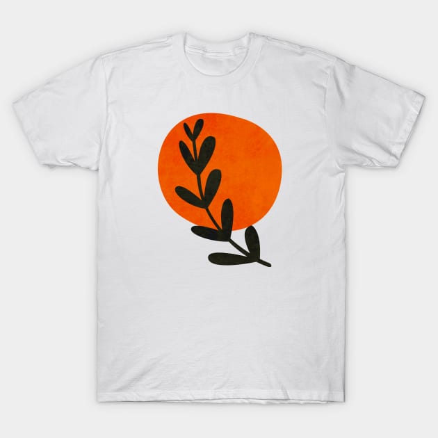 nature minimalist olive branch painting and watercolor inspired T-Shirt by teemarket